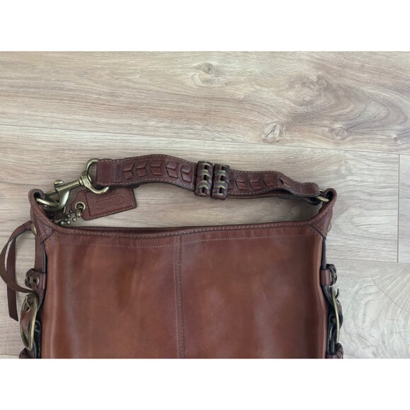 Coach Large Leather Shoulder Bag - Picture 5 of 9